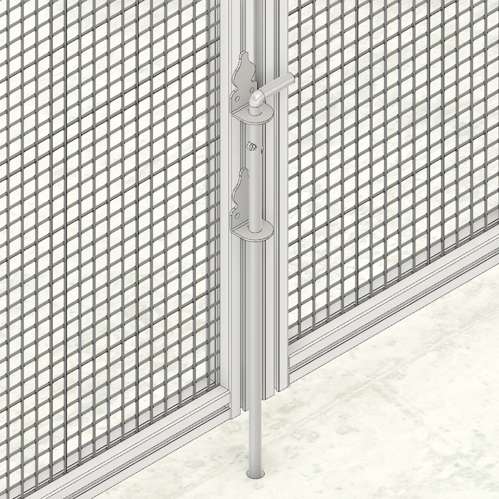 52-500-1 MODULAR SOLUTIONS DOOR PART<br>24" CANE BOLT W/ HARDWARE